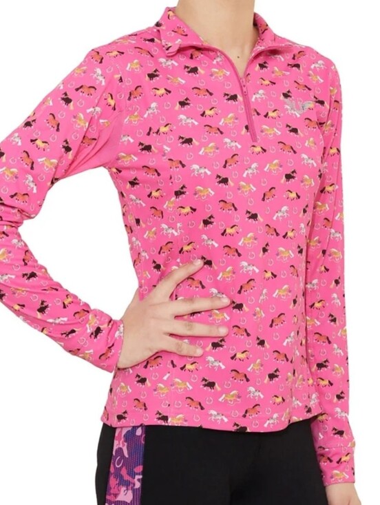 tuffrider Other - Tuffrider Children's Puff Ponies L/S Sport Shirt, NEW, XL, Pink